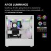 GAMDIAS AURA GL360 V2 Liquid CPU Cooler, 120mm, Triple Fan, White ARGB AIO, Mirror Style  Rotatable Pump, LGA 1700/AM5 Ready, Built-in Lighting Effects, Hidden Cable Management | WHITE  AURA-GL360-V2-W - Image 6