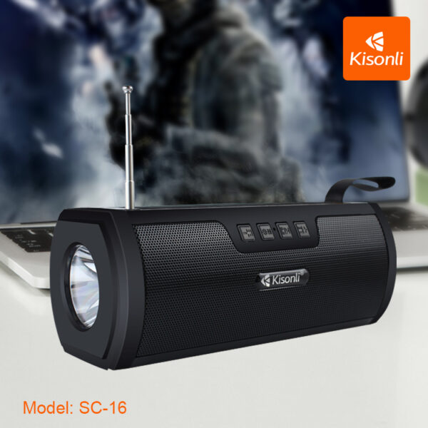 KISONLI SC16 SPEAKER WITH RGB FLASH LIGHT