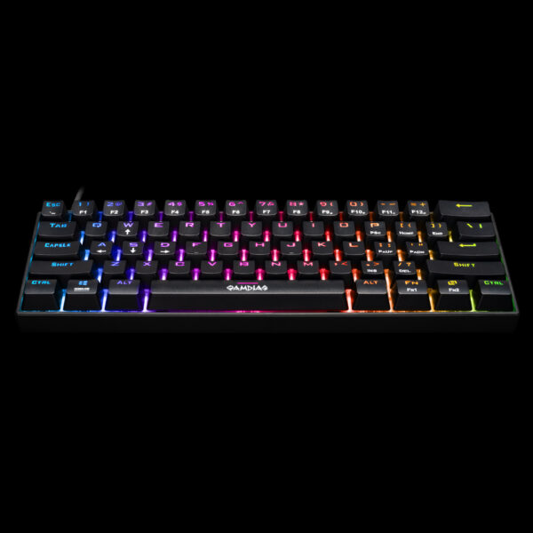 GAMDIAS HERMES E3 RGB RED SWITCH BLACK WIRED KEYBOARD - Image 5