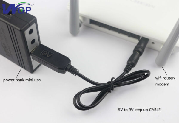 Voltage transform DC male cable USB 5V to 9V 12Voutput DC power cable for Wifi Router - Image 4