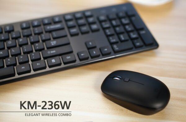 MICROPACK IFREE PRO KM-236 BLACK ELEGANT WIRELESS COMBO - Image 2