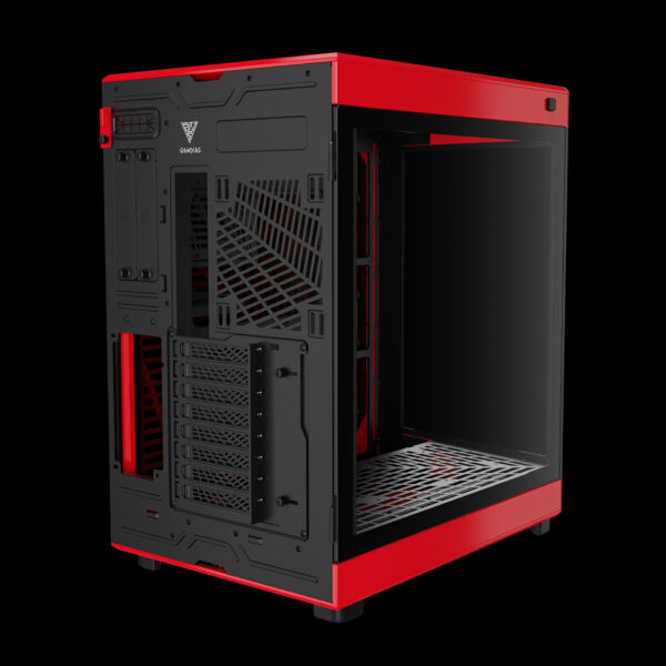 GAMDIAS NESO P1 BR FULLTOWER TG*2 BLACK RED CASE - Image 7