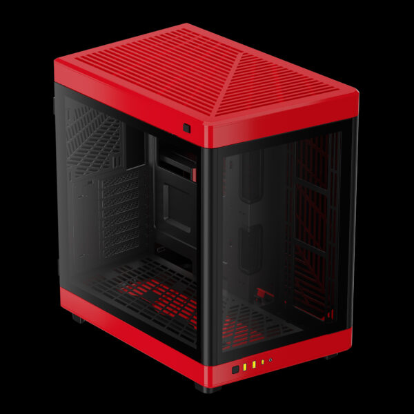 GAMDIAS NESO P1 BR FULLTOWER TG*2 BLACK RED CASE - Image 3