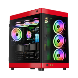 GAMDIAS NESO P1 BR FULLTOWER TG*2 BLACK RED CASE