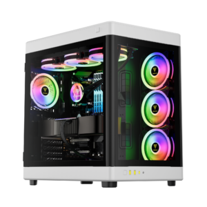 GAMDIAS NESO P1 BW FULLTOWER TG*2 BLACK WHITE CASE