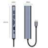 7 in 1 Docking Station, USB C Hub with 3 USB 3.0 Port, 4K HDMI, 1Gbps RJ45 Ethernet, SD/TF Card Reader & 100W PD - Plug and Play, USB Adapter Ethernet for MacBook Pro/Air, Etc - Image 3