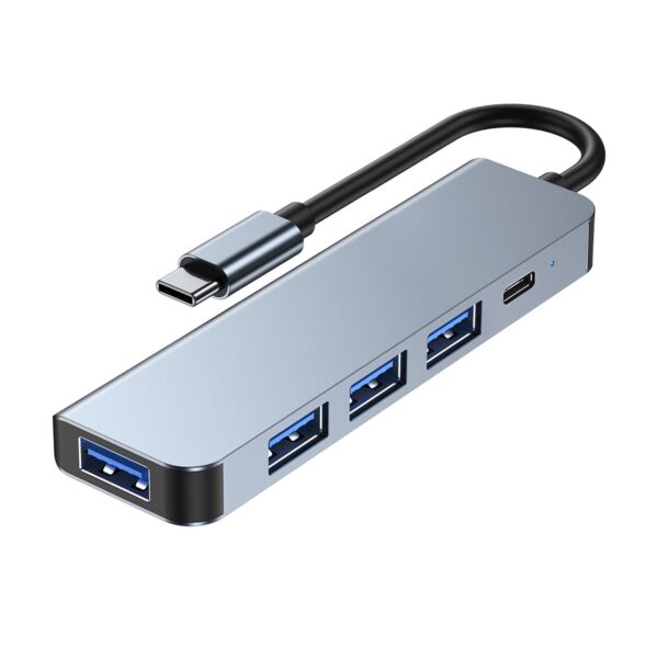  5 in 1 USB-C / Type-C to USB HUB Adapter , Compatible with USB 1.1/2.0/3.0, PD 100W charging ,Fast heat dissipation ,  BYL-2301T - Image 6