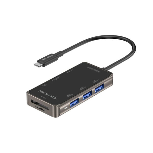 PROMATE 8IN1 USB-C HUB WITH 100W POWER DELIVERY - Image 2