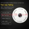 mouschi S-Four HD Wifi IP Camera Home Security Wireless fish eye CCTV Camera Night Vision Surveillance Camera - Image 4