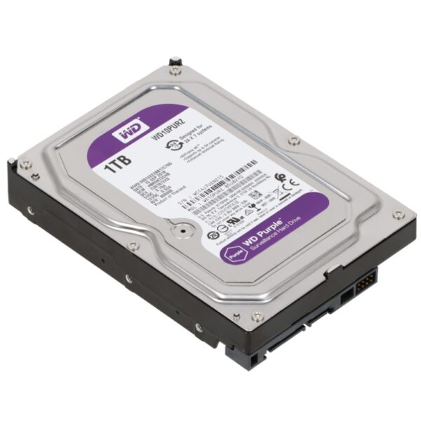 Western Digital 1TB  - WD Purple Surveillance Internal Hard Drive HDD - 5400 Rotational Speed  SATA 6 Gb/s, 64 MB Cache, 3.5" - WD10PURZ - Image 5