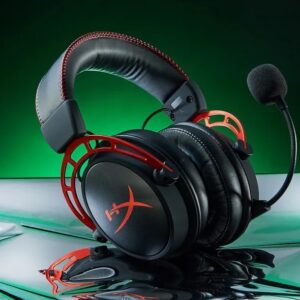 HyperX Cloud Alpha Wireless - Gaming Headset for PC, 300-hour battery life, DTS Headphone: X Spatial Audio, Memory foam, Dual Chamber Drivers, Noise-canceling mic, Durable aluminum frame - OPEN BOX