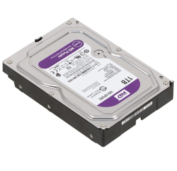 Western Digital 1TB  - WD Purple Surveillance Internal Hard Drive HDD - 5400 Rotational Speed  SATA 6 Gb/s, 64 MB Cache, 3.5" - WD10PURZ - Image 3