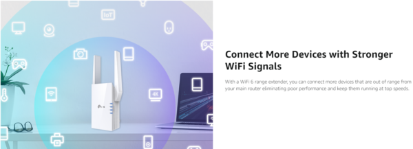 TP-Link AX1800 WiFi 6 Extender(RE605X)-Internet Booster, Covers up to 1500 sq.ft and 30 Devices,Dual Band Repeater up to 1.8Gbps Speed, AP Mode, Gigabit Port - Image 15