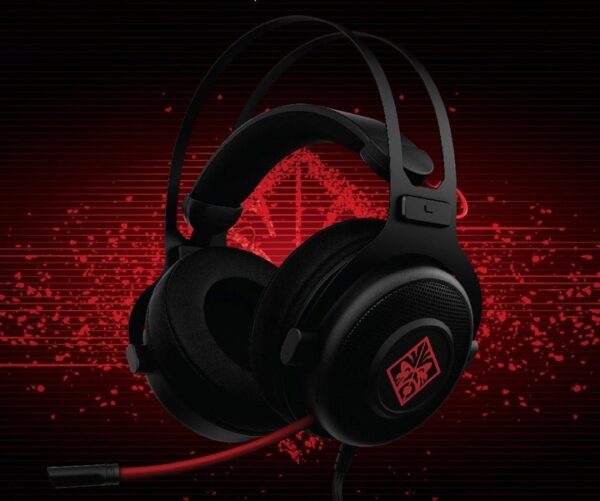 OMEN by HP Gaming Headset 800 with DTS Headphone :X Surround for PC, Mac, PS4, Xbox One, Retractable Mic, Black/Red - NO BOX - Image 9