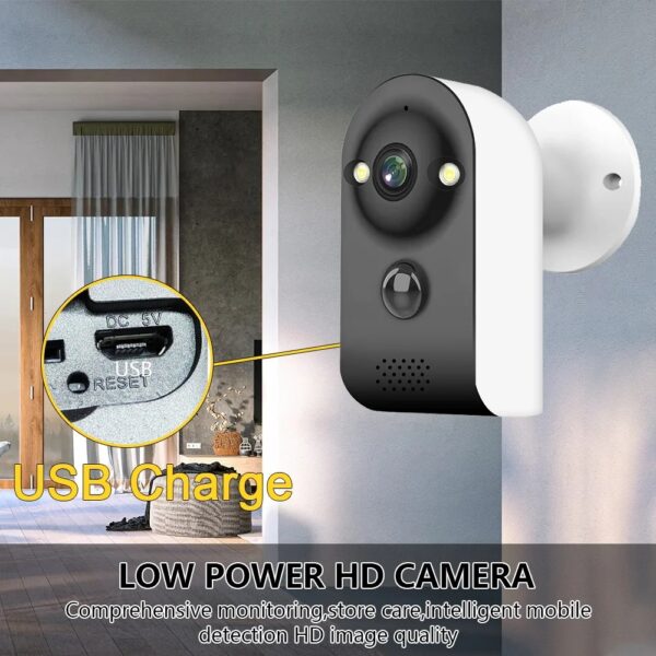 mouschi S-Eight Security CCTV Surveillance IP Camera  - WIFI Camera 2 Mega Pixels Clarity - 120° Wide Angle - PIR Motion Detection - Night vision - Two Way Audio - Supports TF card & Cloud Storage - Image 15