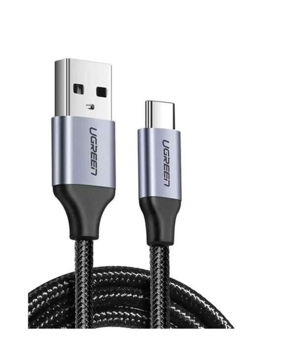 USB to USB-C 5V/3A Fast Cable Aluminum 1.5m (Black)