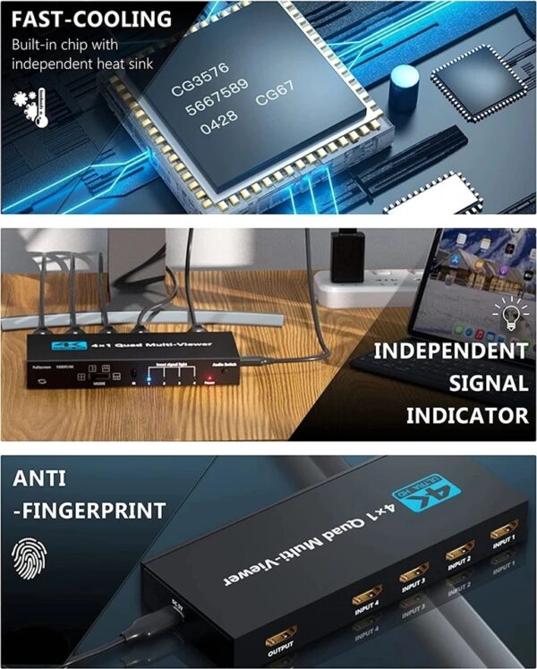 HDMI SMART PLUS 4x1 4K QUAD MULTI-VIEWER - Image 7