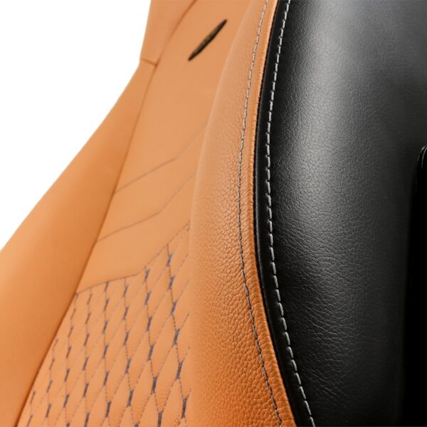 ICON REAL LEATHER COGNAC/BLACK - NOBLECHAIRS Office and Gaming Chair "AWARD WINNING" - Image 2