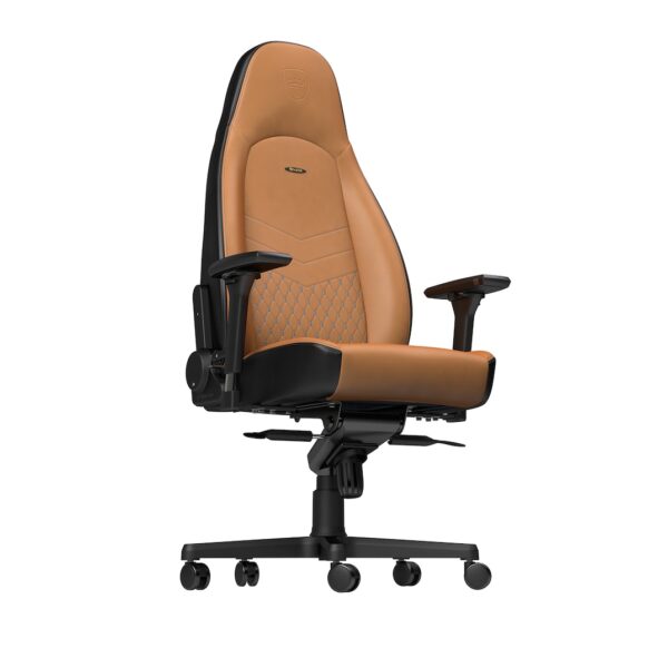 ICON REAL LEATHER COGNAC/BLACK - NOBLECHAIRS Office and Gaming Chair "AWARD WINNING" - Image 5