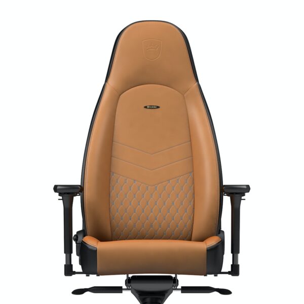 ICON REAL LEATHER COGNAC/BLACK - NOBLECHAIRS Office and Gaming Chair "AWARD WINNING" - Image 11