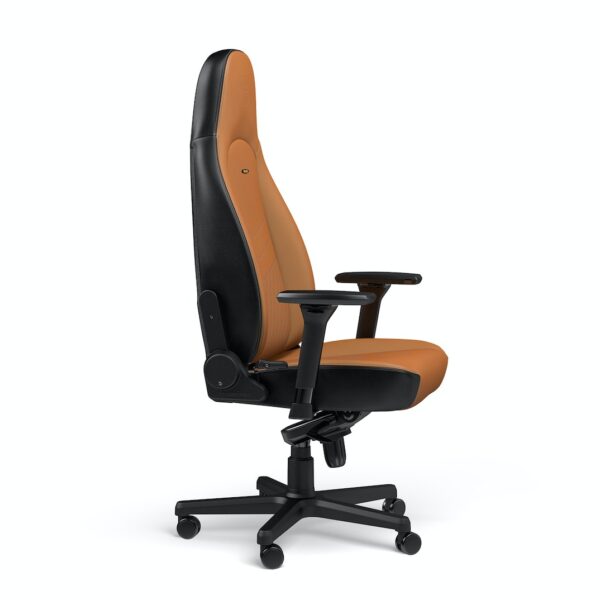 ICON REAL LEATHER COGNAC/BLACK - NOBLECHAIRS Office and Gaming Chair "AWARD WINNING" - Image 13