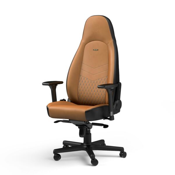 ICON REAL LEATHER COGNAC/BLACK - NOBLECHAIRS Office and Gaming Chair "AWARD WINNING" - Image 10