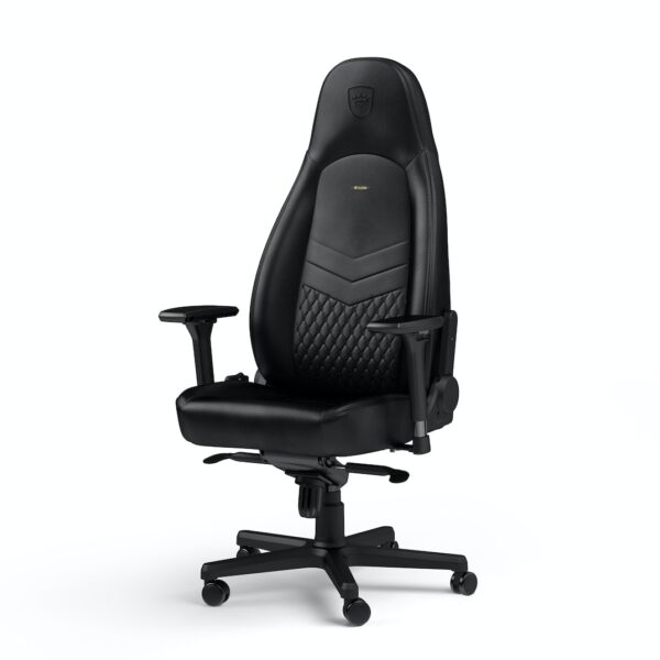 ICON REAL LEATHER BLACK - NOBLECHAIRS Office and Gaming Chair - "AWARD WINNING" - Image 2