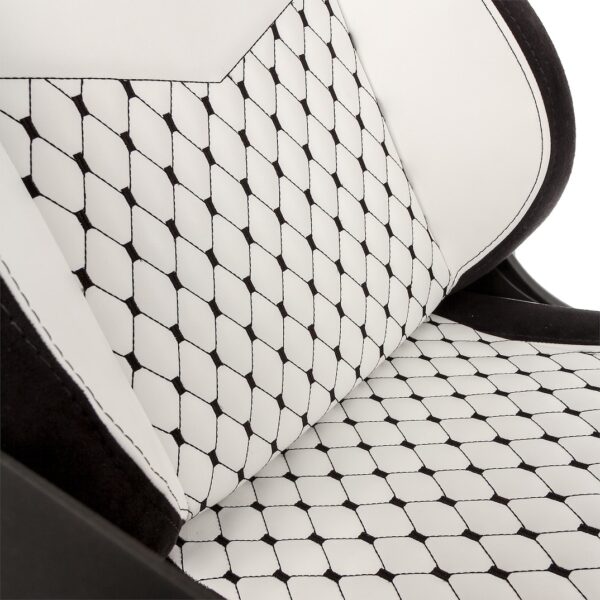 EPIC WHITE/BLACK Synthetic leather NOBLECHAIRS Office and Gaming Chair "AWARD WINNING" - Image 13