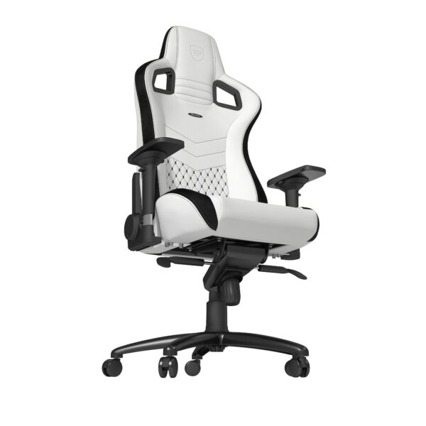EPIC WHITE/BLACK Synthetic leather NOBLECHAIRS Office and Gaming Chair "AWARD WINNING" - Image 7
