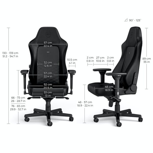 HERO BLACK Synthetic Leather NOBLECHAIRS GAMING CHAIR & OFFICE CHAIR  "AWARD WINNING" - Image 10