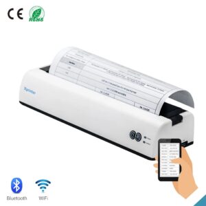 Xprinter XP-P81  Wireless / USB Wired Thermal Printer - Rechargeable - Bluetooth / WiFi Connectivity - up to A4 Paper Size-  Compact & Portable - Compatible with Windows/Android/Mac - WHITE