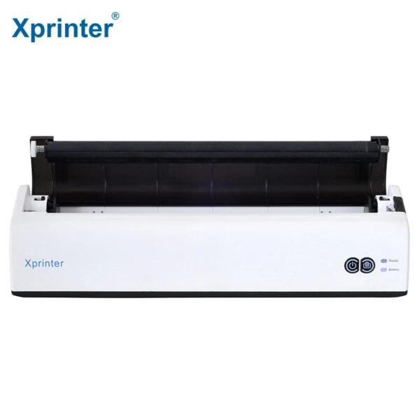 Xprinter XP-P81  Wireless / USB Wired Thermal Printer - Rechargeable - Bluetooth / WiFi Connectivity - up to A4 Paper Size-  Compact & Portable - Compatible with Windows/Android/Mac - WHITE - Image 3