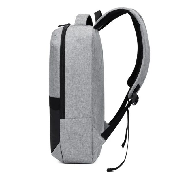 Laptop Backpack - Holds up to 15.6" Laptops & Tablets - Waterproof - Ergonomic Softback - Electronics Impact Protection - Oxford Material - Suitable for University , Collage , School - GREY - Image 8