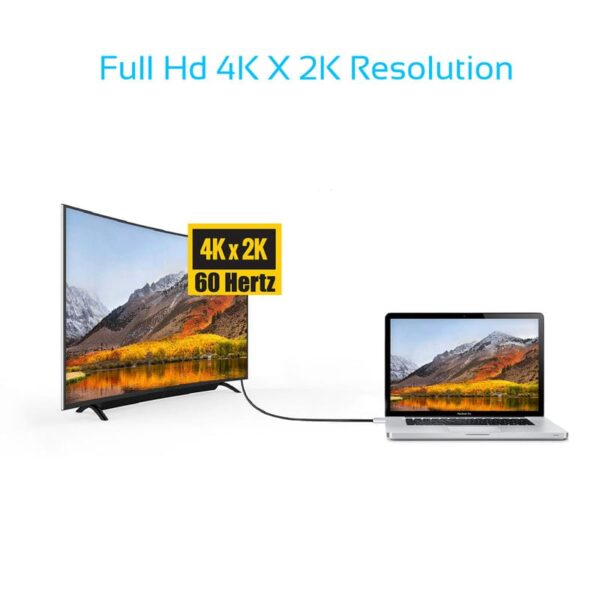 CABLE USB-C TO HDMI AUDIO VIDEO CABLE 1.5M 4K*2K 60HZ - Image 2