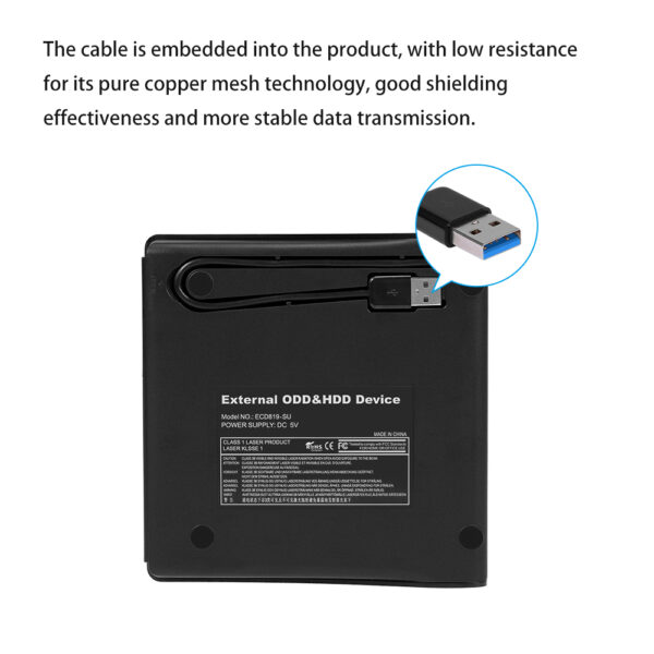 POP UP MOBILE EXTERNAL DVD RW 3.0 USB AND TYPE C - Image 2