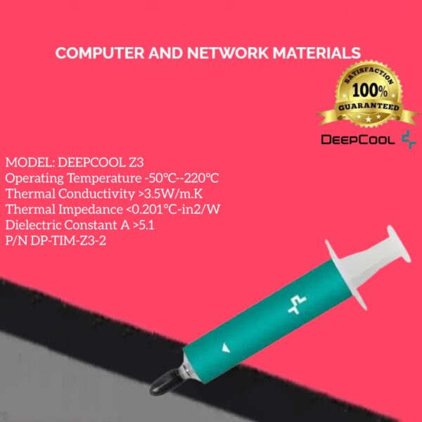 DeepCool Z3 High Performance Thermal Paste Compound 1.5 Gram Tube for CPU GPU Cooling  | DP-TIM-Z3-2 - Image 2