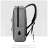 Laptop Backpack - for Tablets & Laptops up to 15.6" - Waterproof - Electronics Protection  - Scratchproof - Travel Friendly - Organized Compartments - USB Charge Port - Slim Casual Business Design - Heavy Duty - 42 x 12 x 30 cm - GREY - Image 23