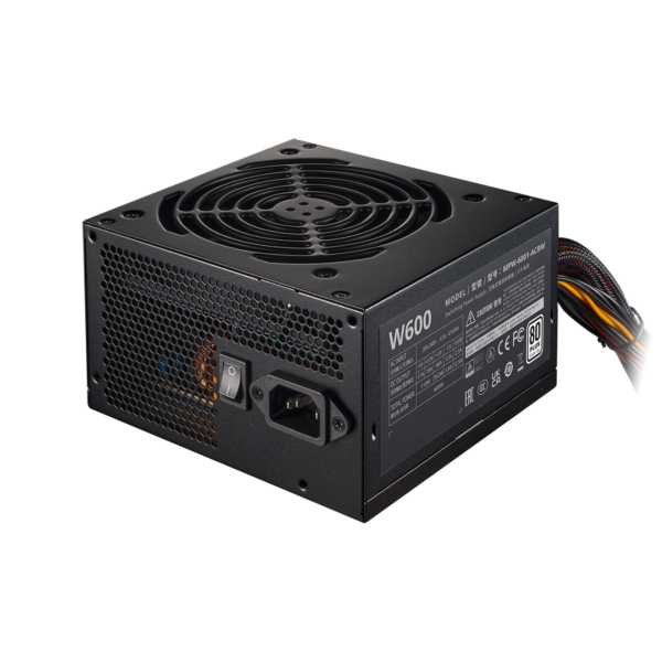 ELITE NEX WHITE W600 230V POWER SUPPLY ; 80 Plus standard certified efficiency ; NON-MODULAR PSU ; Active PFC ; dual forward topology design ; 120MM FAN ; ATX 12V Ver. 2.41 - BLACK - Image 6