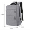 Laptop Backpack - for Tablets & Laptops up to 15.6" - Waterproof - Electronics Protection  - Scratchproof - Travel Friendly - Organized Compartments - USB Charge Port - Slim Casual Business Design - Heavy Duty - 42 x 12 x 30 cm - GREY - Image 15