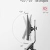 Sit Stand Workstation Wall Mount Height Adjustable Sit-Stand Converter for 22” -32” Screens with Keyboard Tray, VESA 75/100, Load Capacity from 3 – 9 kg - Image 7