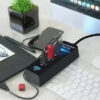 USB 3.0 Hub 4 Port with 1.2m Cable ,  Portable Data Board For Smart Devices , Universal Compatibility , Transfer Speed up to 5Gbps - Image 4
