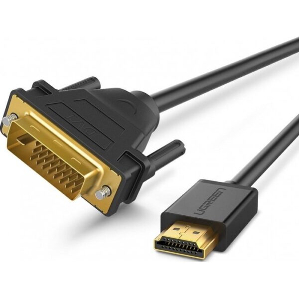 Ugreen cable adapter DVI 24 + 1 pin (male) TO  HDMI (male) - FHD 60 Hz - 1.5 m - black (HD106 11150) - Image 2
