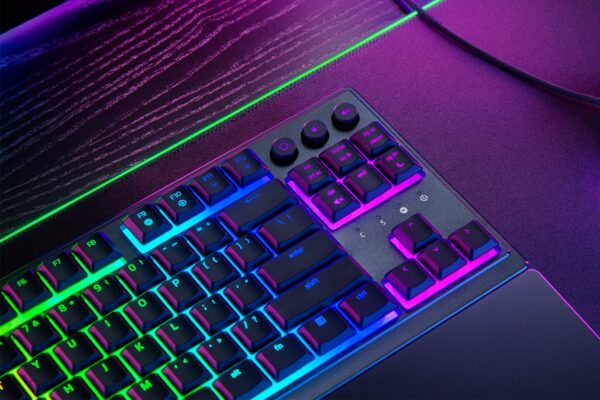 Razer Ornata V3 Tenkeyless - Low Profile Gaming Mechanical Membrane Wired Keyboard - BLACK - Image 4