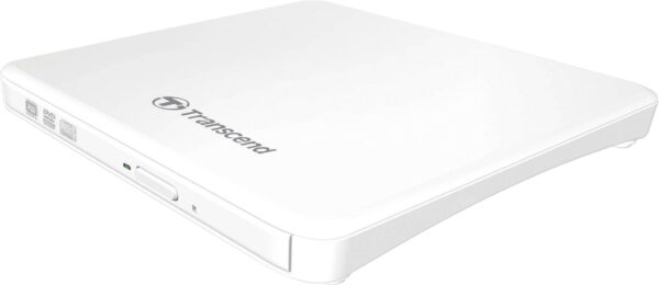 EXTERNAL TRANSCEND SLIM PORTABLE 8x DVD WRITER WHITE