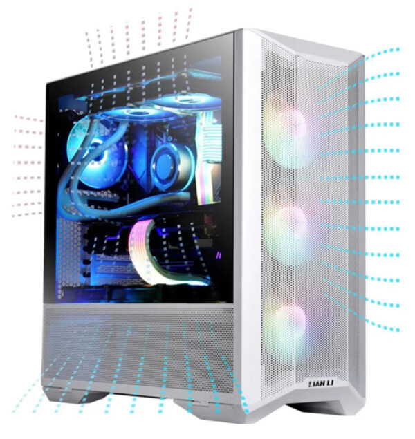 LIAN LI LANCOOL II MESH C RGB S WHITE MID TOWER CASE - Image 2