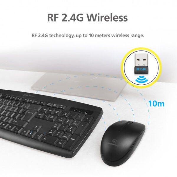 MICROPACK IFREE LITE KM-203W BLACK WIRLESS COMBO - Image 3