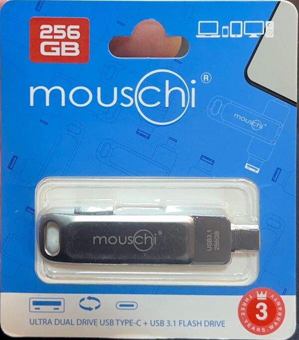 MOUSCHI OTG DUAL DRIVE 256GB TYPE-C USB