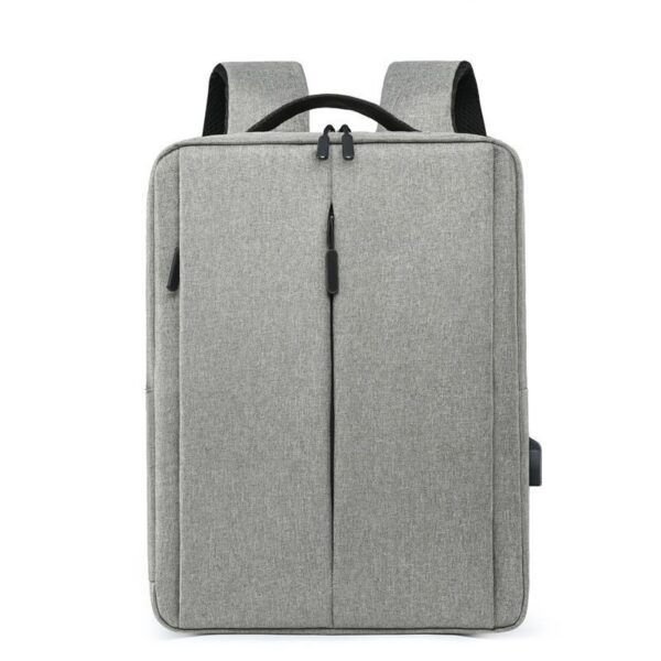 Slim Multifunctional Laptop Backpack - Waterproof - Recharge USB Port  - Shock Protection for Electronics - Inner Pocket Compartments Practical for Business Travel , University & School - Grey - Image 28