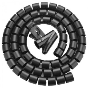 UGreen Spiral Cable Zipper Organizer Tube 1.5M Black  30818