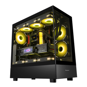 Segotep Endura Pro+ PC Gaming Case (E-ATX / ATX / M-ATX / ITX Supported) 436mm*230mm*456mm , Tempered Glass , Supports up to 360mm radiators , No Build-in Fans - Black
